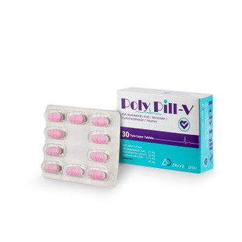Polypil-V (acetylsalicylic acid / atorvastatin / hydrochlorothiazide / valsartan) - tablet